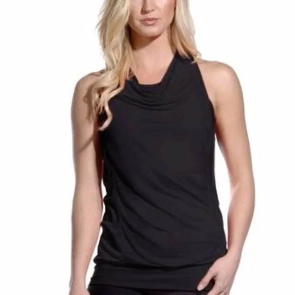 MPG Womens XL Flow Double Layer Yoga Tank Top Blue - Picture 7 of 7